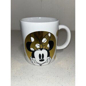 Disney By Galerie Minnie Mouse Coffee Cup Mug Golden Accents Large 14 OZ